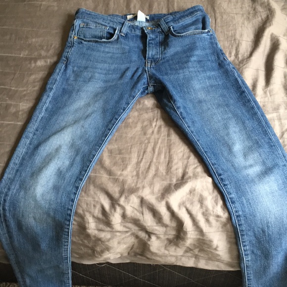 Blue Forever 21 super skinny denim jeans - Picture 2 of 3